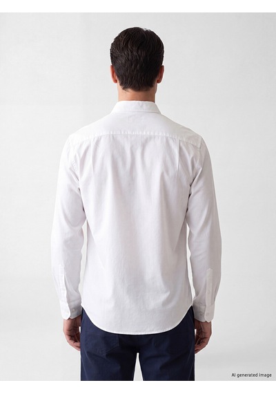 Lcwaıkıkı Classic Beyaz Regular Fit Oxford Erkek Gömlek