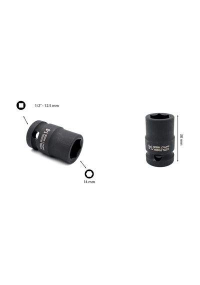 Ceta Form 14 mm 1/2” 6 Köşe Havalı Lokma Anahtar C62-H14