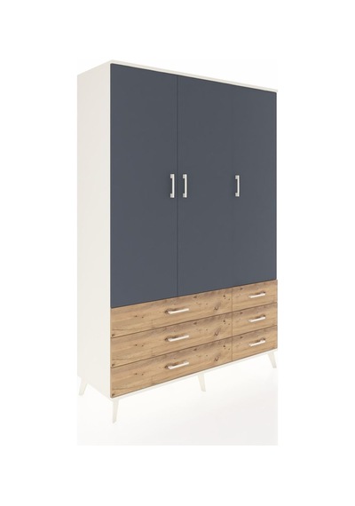 Hyperion Dolap 5 Raflı 6 Çekmeceli Tek Askılı 132x44x195 Aytaşı-antrasit/çam Antrasıt/atlas Çam Hyperion Dolap 5 Raflı 6 Çekmeceli Tek Askılı 132x44x195 Aytaşı-antrasit/çam Antrasıt/atlas Çam