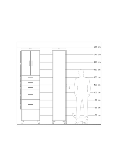 Hyperion Dolap 2 Raflı 5 Çekmeceli 2 Kapaklı 60x44x243 Çam-çam Çam Hyperion Dolap 2 Raflı 5 Çekmeceli 2 Kapaklı 60x44x243 Çam-çam Çam