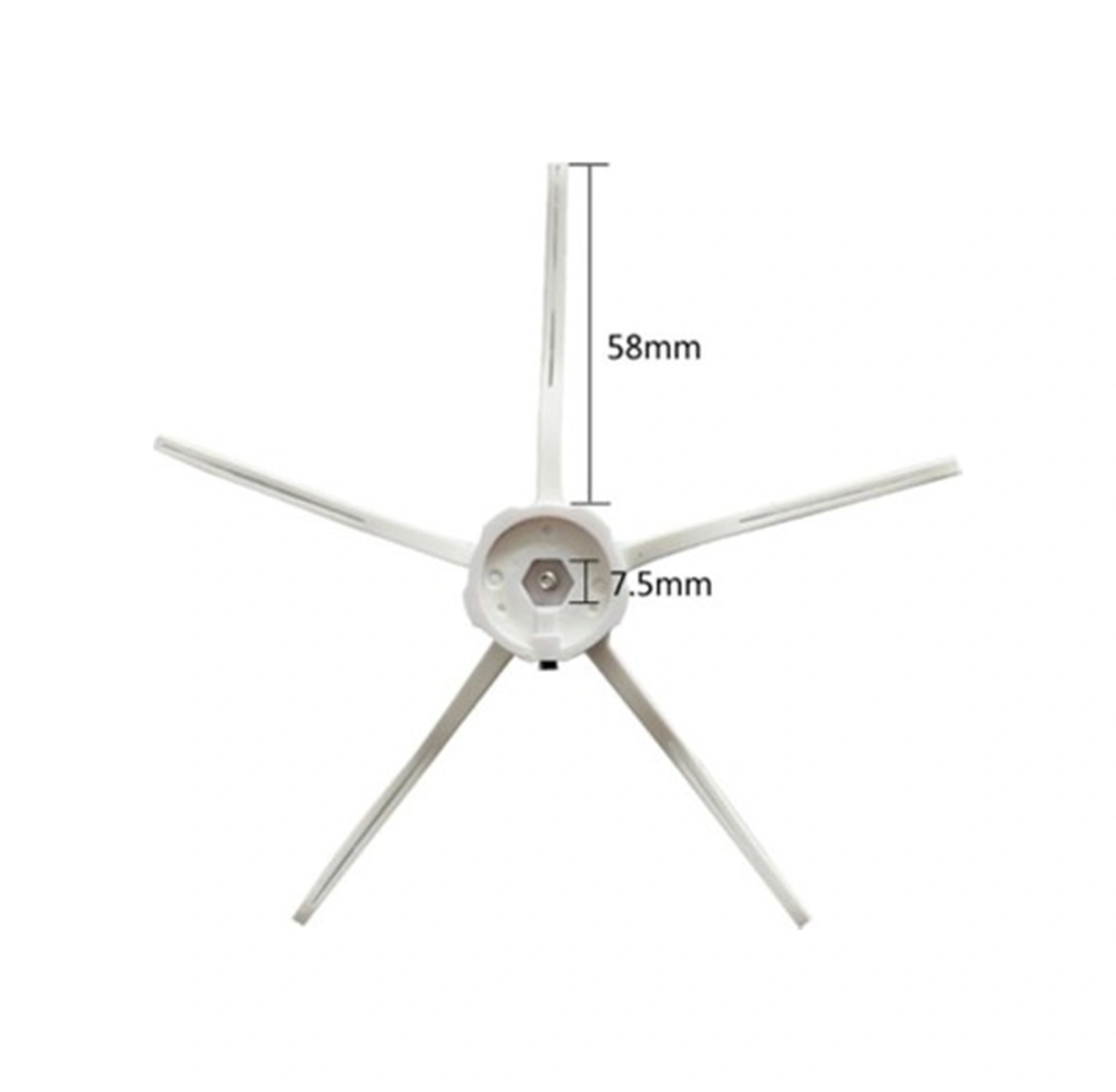 Roborock G10 Uyumlu 7 Parça Siyah Yan Fırçalı Set