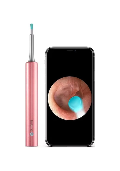 Bebırd T5 3mp Kamera 3.5mm Lens Şarjlı Wıfı Görüntülü Kulak Temizleyici Pembe Renk