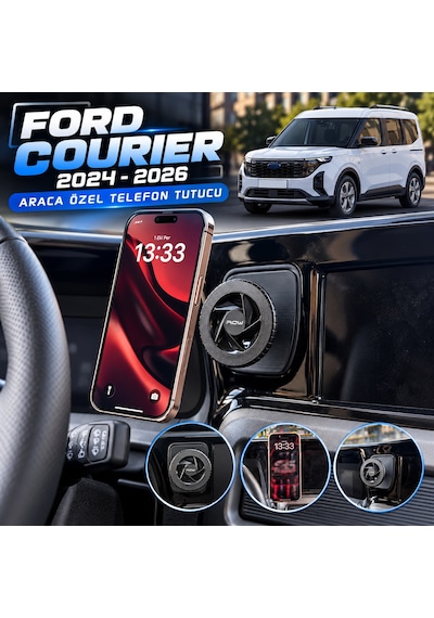 Ford Courier 2024-2026 Araç Içi Premium Telefon Tutucu - Araba Telefon Tutacağı Havalandırma Için