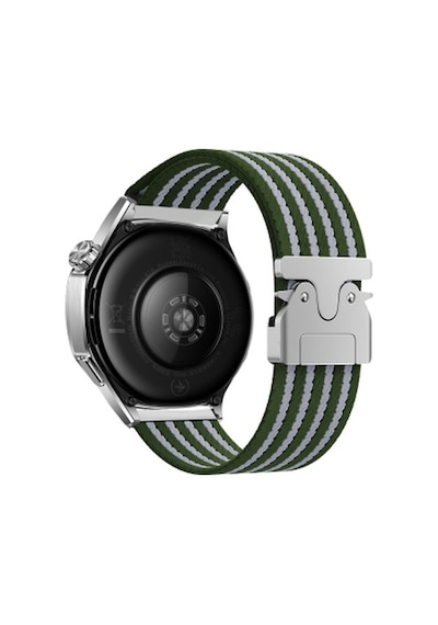 Xiaomi Redmi Watch 5 Active Uyumlu Krd-133 22mm Naylon Kumaş Hasır Örgülü Kordon - Yeşil