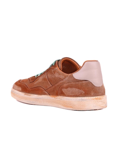 Shoetyle - Taba Hakiki Süet Bağcıklı Erkek Sneaker 666-39-1243 Taba