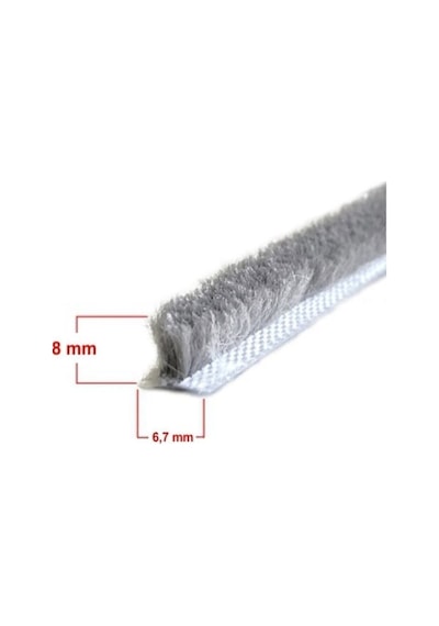 Alüminyum Pvc Kapı Pencere Cam Balkon Kıl Fitili En 6,7 - Kıl Uzunluğu 8 Mm 2 Yıl Sol Kapı Alüminyum Diğer