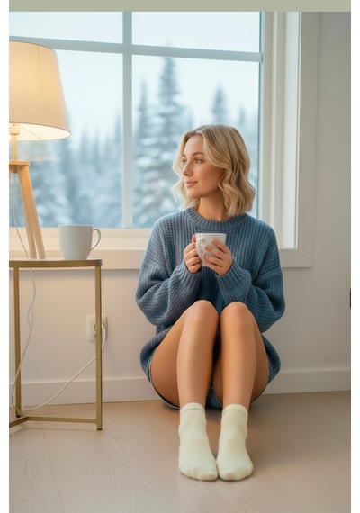 Bravie Kadın Bambu Patik Çorap 785 Ekru 6'lı Paket EKru