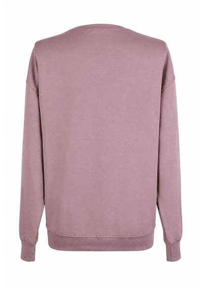 Trender Kuzu Nakış O Yaka Taş Kadın Sweatshirt 27kdt1000025