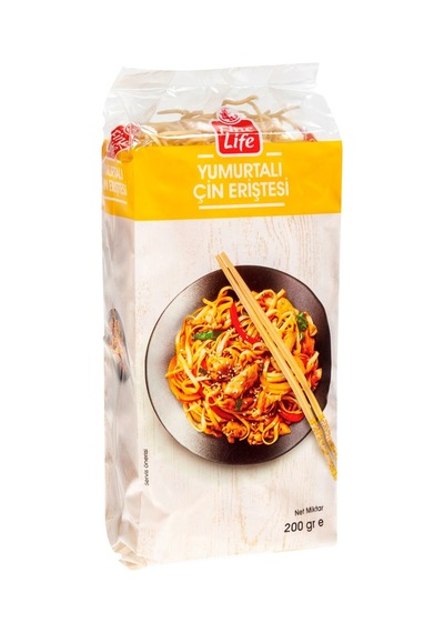 Fine Life Çin Eriştesi 200 G Yumurtalı - Katkısız Durum Buğdayı - 2 Adet Tarı
