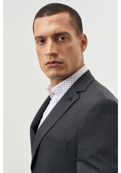 AC&Co / Altınyıldız Classics Altınyıldız Slim Fit Dar Kesim Mono Yaka Kareli Gri Takım Elbise 4a3023100042 001 AC&Co / Altınyıldız Classics Altınyıldız Slim Fit Dar Kesim Mono Yaka Kareli Gri Takım Elbise 4a3023100042 001