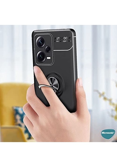 5g Için Kılıf Kickstand Ring Holder Siyah X5 5g İle Uyumlu Kılıf - Siyah Diğer