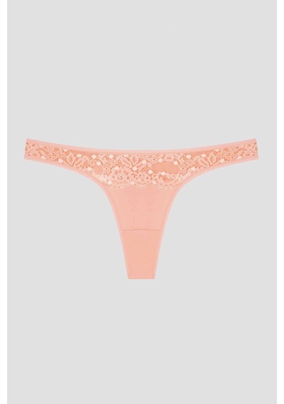 Joyful Spring Dantel Detaylı 3lü Tanga Külot Çok Renkli