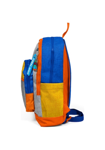 Coral High Kids Gri Turuncu Renkli Okul Sırt Çantası 33221 Sarı