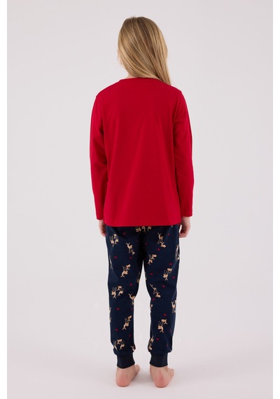 Arnetta Kız Çocuk Kırmızı Pijama Takımı Ar3450-c-v2 Kırmızı