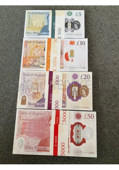 400 ADET KARMA 5-10-20-50 STERLİN BANKNOT POUND PARA GEÇERSİZ