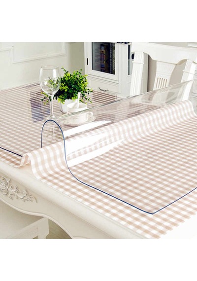 100Cmx110Cm Şeffaf Pvc 1,7 Mm Masa Örtüsü Koruyucu Xömbx5