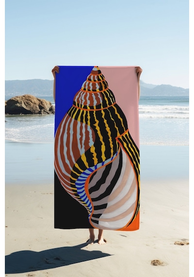Dijital Baskı Plaj Deniz Havlusu 80 X 160 Cm Peştamal Hvl0282 Renkli