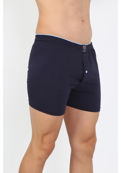 İbrahim Burak Etiler Collection Moda Çizgi Erkek Penye Boxer Lacivert 40091