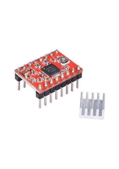 Sanec Soğutuculu A4988 Step Motor Sürücü 5 Modlu Korumalı  Standart