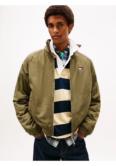 Tommy Hilfiger Tjm Cotton Twıll Padded Jacket Erkek Yeşil Mont - Dm0dm22712
