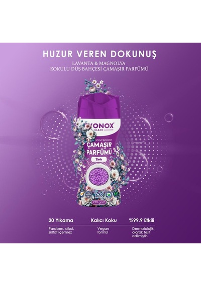 Evonox Clean Granül Çamaşır Parfümü & Çamaşır Yumuşatıcı Paris 210 Gr Tekli