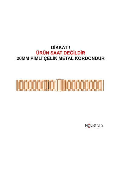 Samsung Galaxy Watch 4 5 Pro 6 Seri 40 42 43 44 45 46 47 Mm Uyumlu Kordon 20mm Çelik Metal