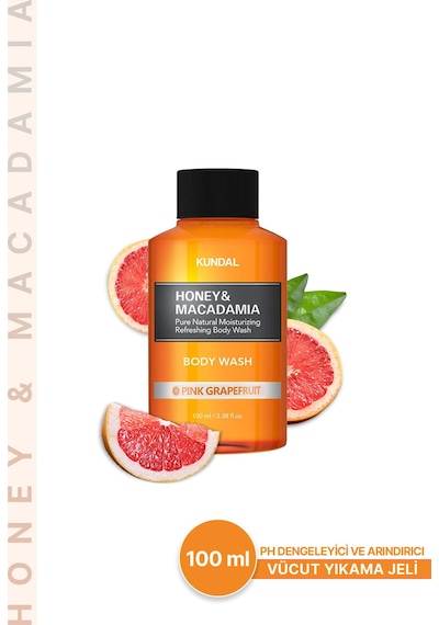 Kundal Honey & Macadamia Pink Grapefruit Pure Body Wash 100 ML