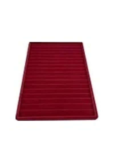 Yerli Üretim Madrid Model Süet Kumaş Bordo Renk 34/24 Cm Kademeli Çekmece Içi Bileklik-kolye Tablası Çok Renkli