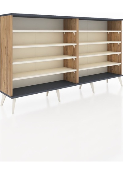 Arges Konsol 8 Raflı 176x30x99 Çam-antrasit/aytaşı Çam-antrasit/aytaşı Arges Konsol 8 Raflı 176x30x99 Çam-antrasit/aytaşı Çam-antrasit/aytaşı