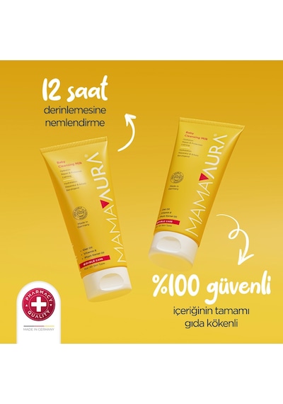 Mamaaura Bebekler Için Durulama Gerektirmeyen Temizleme Sütü - Baby Cleansing Milk 200 Ml