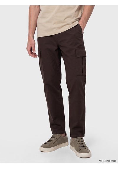 LC Waikiki Lc Waıkıkı Kahverengi Relax Fit Erkek Kargo Pantolon