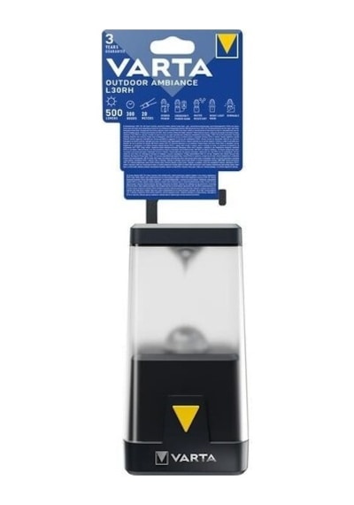 SAVA-VARTA Outdoor Ambiance Lantern L30RH  Power bank Destekli Siyah
