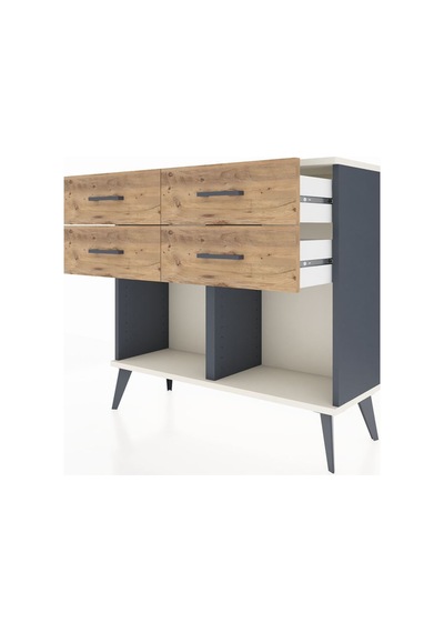 Arges Şifonyer 4 Çekmeceli 88x30x80 Antrasit-aytaşı/çam Aytaşı/çam Arges Şifonyer 4 Çekmeceli 88x30x80 Antrasit-aytaşı/çam Aytaşı/çam