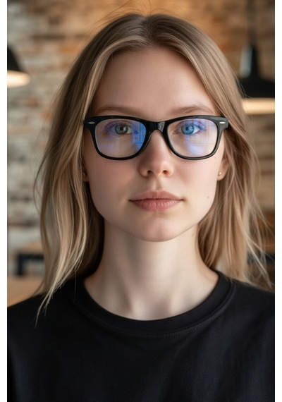 Wayfarer Mavi Işık Koruyucu Optik Uyumlu Camları Değiştirilebilir Gözlük Kadın Çok Renkli