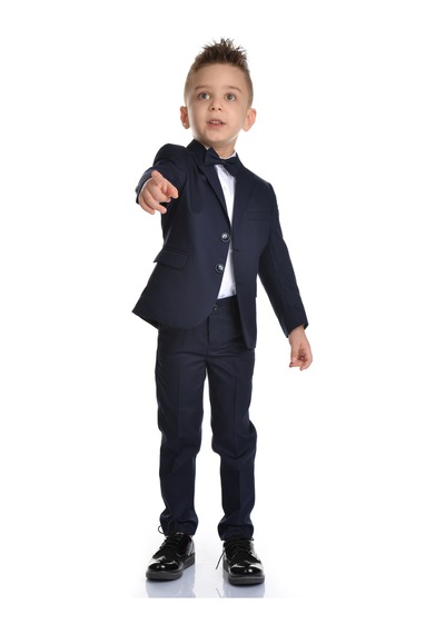 Mnk Baby & Kids Papyon Ceket Erkek Çocuk Damatlık Mnk0282 Lacivert