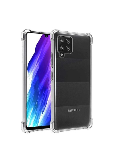 Samsung Galaxy Uyumlu M12 Şeffaf Kılıf Köşelerde Darbelere Karşı Ultra Kalınlık Antishock