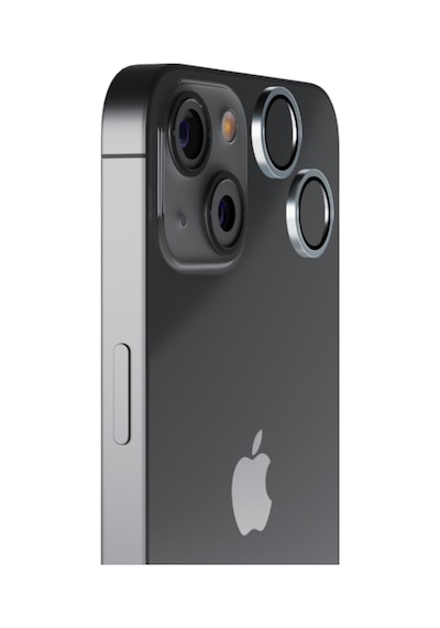 Piili Apple iPhone Uyumlu 15 / 15 Plus Hd Kamera Lens Koruyucu - Mavi Çerçeveli