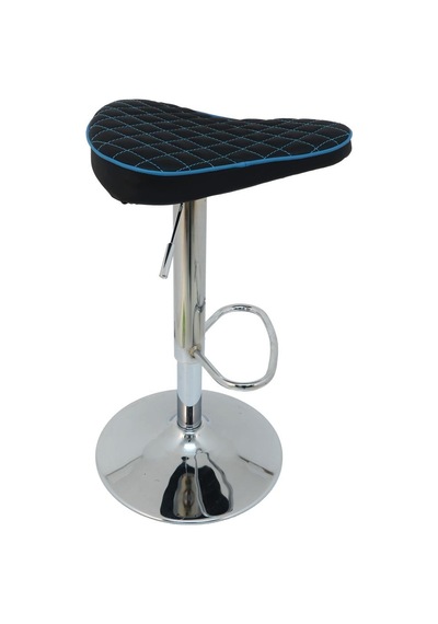 Mobilyakeyfi Boombar Bar Taburesi - Mavi Deri - 9538S0119