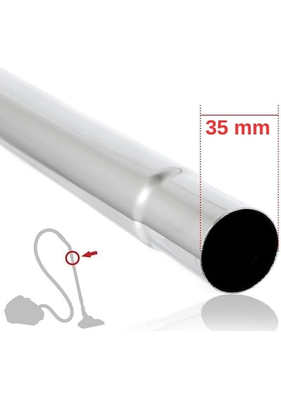 Philips Uyumlu Fc 8475 Power Pro Compact Paslanmaz Çelik Teleskopik Süpürge Borusu