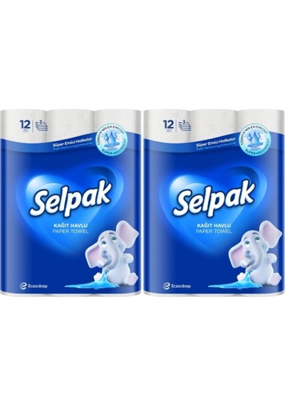 Selpak Kağıt Havlu 12'Li 2 Adet