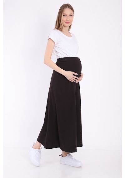 Luvmabelly Myra9030 Beli Ayarlanabilir Hamile Etek -siyah-siyah