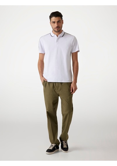 Quattro Erkek Polo T-shirt Beyaz