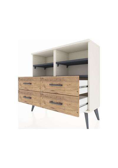 Arges Şifonyer 4 Raflı 4 Çekmeceli 88x30x80 Aytaşı-antrasit/çam Antrasit/çam Arges Şifonyer 4 Raflı 4 Çekmeceli 88x30x80 Aytaşı-antrasit/çam Antrasit/çam