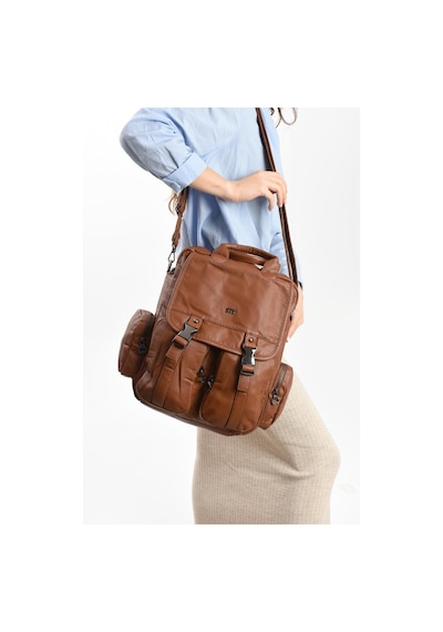 Baginn Y.s.deri Kadın Sırt Çantası 35 25 Cm Vegan Deri Yıkama Suni Deri Postacı Çapraz Askılı Omuz Çantası Taba Baginn Y.s.deri Kadın Sırt Çantası 35 25 Cm Vegan Deri Yıkama Suni Deri Postacı Çapraz Askılı Omuz Çantası Taba