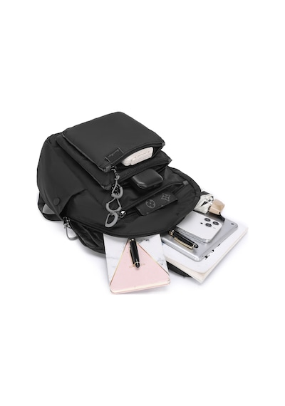 Smart Bags Siyah Günlük Orta Boy Hafif Kumaş Kadın Sırt Çantası