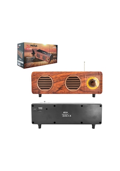 Mega Vm-900 Müzik Kutusu Şarjlı Bluetooth Usb Sd Fm Diğer
