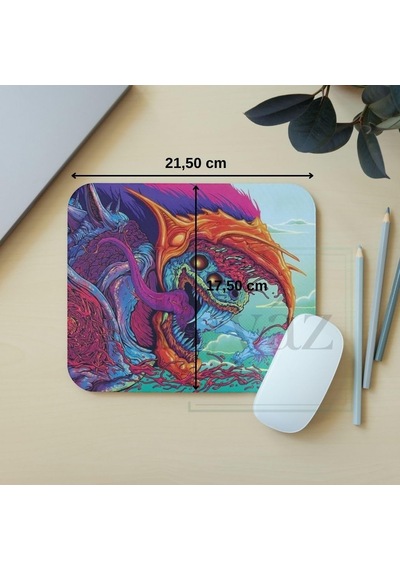 Lexroo Hyper Beast - Dikdörtgen Mouse Pad, 17,5 Cm X 19,50 Cm