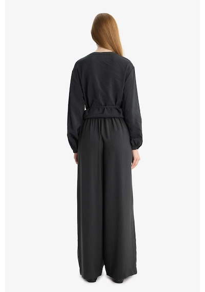 Defacto Wide Leg Geniş Paça Modal Pantolon F5246ax25auar214 Antrasit