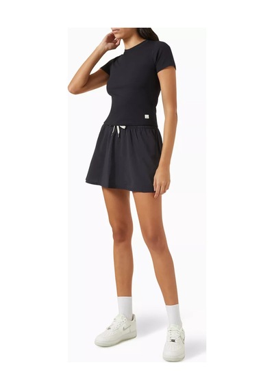 Vuori Modal Kesimli Pose Fitted Crop Top, Yumuşak & Esnek Kesim, Çok Yönlü Siyah