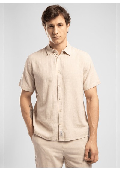 Lee Cooper Bej Erkek %100 Pamuk Gömlek 262 Lcm 241013 Weost Bej